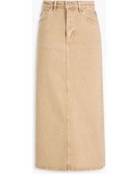 Maje - Denim Midi Pencil Skirt - Lyst