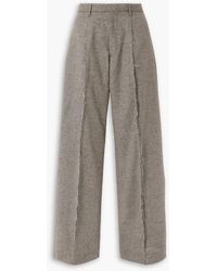 R13 - Hose mit weitem bein aus merinowolle in distressed-optik - Lyst