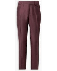 Tom Ford - Dyllan Straight-Leg Wool, Mohair And Silk-Blend Twill Pants - Lyst