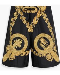 Versace - Mid-length Printed Swim Shorts - Lyst