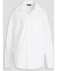 Balenciaga - Oversized Cotton-poplin Shirt - Lyst