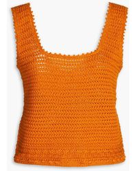 Vince - Crocheted Cotton Top - Lyst