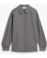Mikael Aghal - Cotton And Linen-Blend Shirt - Lyst