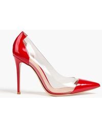 Gianvito Rossi - Plexi Patent-Leather And Pvc Pumps - Lyst