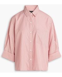 Rag & Bone - Lucia Striped Cotton-Poplin Shirt - Lyst