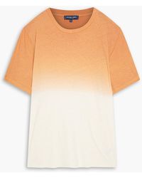 Frescobol Carioca - Dinis Dégradé Cotton And Linen-blend Jersey T-shirt - Lyst
