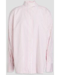 Emporio Armani - Striped Cotton-poplin Shirt - Lyst
