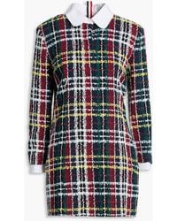 Thom Browne - Cotton-blend Tweed Mini Dress - Lyst