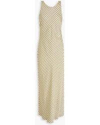 Claudie Pierlot - Printed Satin Midi Dress - Lyst