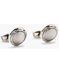 Tateossian - Rhodium-plated Sterling Silver Cufflinks - Lyst