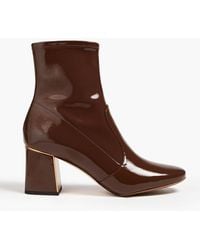 Tory Burch - Gigi 70 Patent-leather Ankle Boots - Lyst