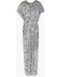 Maje - Sequined Stretch-Tulle Maxi Dress - Lyst