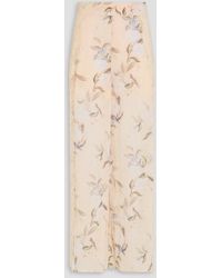 Zimmermann - Floral-print Ramie Wide-leg Pants - Lyst