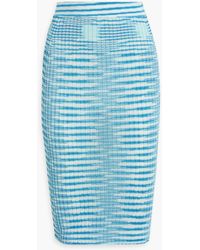 Missoni - Space-dyed Crochet-knit Pencil Skirt - Lyst