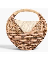 Ulla Johnson - Seashell tote bag aus rattan - Lyst