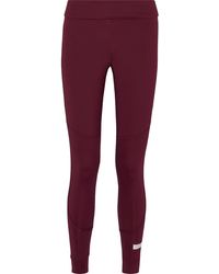 adidas By Stella McCartney The Fold Tight Gathered Climalite leggings - Purple