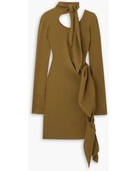 Petar Petrov - Artis minikleid aus seiden-crêpe mit stretch-anteil, cut-outs und schleifen - Lyst