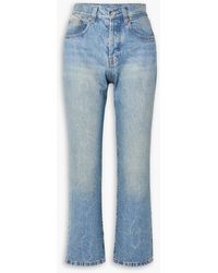 Victoria Beckham - Victoria halbhohe cropped jeans mit geradem bein - Lyst