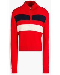 Perfect Moment - Mania Intarsia Merino Wool Mock-Neck Sweater - Lyst