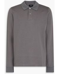 dunhill - Cotton And Silk-Blend Piqué Polo Shirt - Lyst