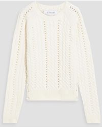 10 Crosby Derek Lam - Aitana Lace-up Cable-knit Wool Sweater - Lyst