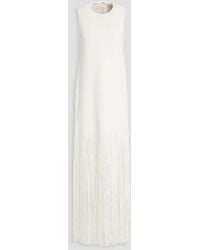 Hervé Léger - Fringed Ribbed-knit Gown - Lyst