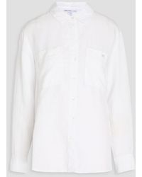 James Perse - Hemd aus einer lyocell-leinenmischung - Lyst