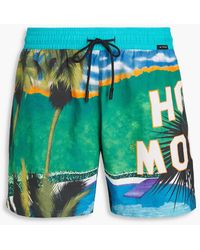 Etro - Short-length Printed Swim Shorts - Lyst