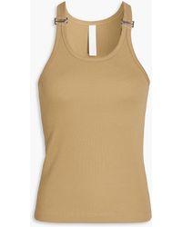 Dion Lee - Buckled Stretch-cotton Jersey Tank - Lyst
