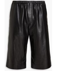Nanushka - Wendel Vegan Leather Shorts - Lyst