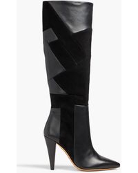 IRO - Darson Leather And Suede Knee Boots - Lyst