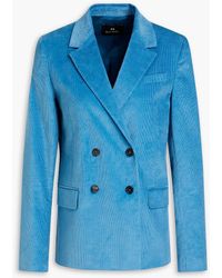 Paul Smith - Double-breasted Cotton-blend Corduroy Blazer - Lyst