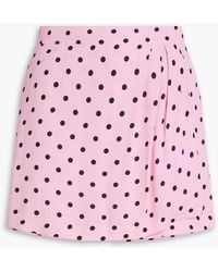 Red(V) - Shorts aus crêpe in rock-optik mit polka-dots - Lyst