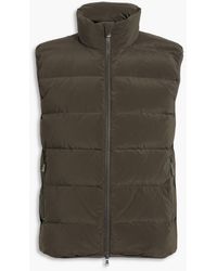 Aspesi - Quilted Ripstop Down Vest - Lyst