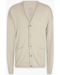 Rick Owens - Peter Wool And Cotton-blend Cardigan - Lyst