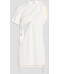 Courreges - Cutout Crepe Mini Dress - Lyst
