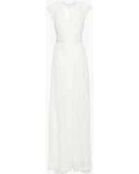 Catherine Deane Fantasia Guipure Lace-trimmed Silk-tulle Bridal Gown - White