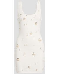 Jonathan Simkhai - Rue Embellished Stretch-Knit Mini Dress - Lyst
