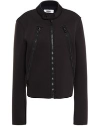 MM6 by Maison Martin Margiela Neoprene Jacket Black