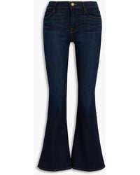 FRAME - Le Pixie High-rise Flared Jeans - Lyst