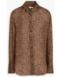 FRAME - The Standard Leopard-print Silk Crepe De Chine Shirt - Lyst