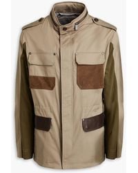 Canali - Field jacket aus baumwoll-gabardine - Lyst
