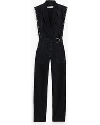 IRO - Bilae Embellished Denim Jumpsuit - Lyst