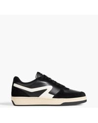 Rag & Bone - Retro Court Leather And Suede Sneakers - Lyst