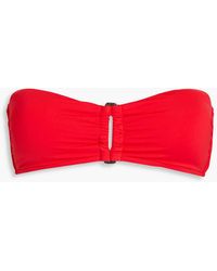 Seafolly Bandeau-bikini-oberteil mit raffungen - Rot