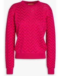Missoni - Crochet-Knit Cotton-Blend Sweater - Lyst