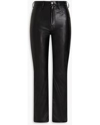 7 For All Mankind - Faux Leather Slim-leg Pants - Lyst