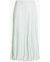 JOSEPH - Sully Plissé-silk Midi Skirt - Lyst