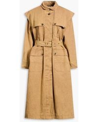 Isabel Marant - Michaela Belted Cotton-Canvas Coat - Lyst