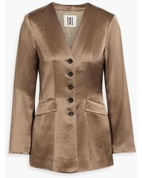 By Malene Birger - Rinnah Satin-Crepe Blazer - Lyst